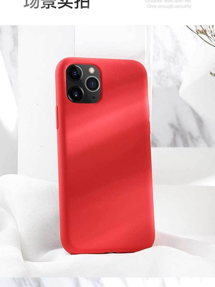 1.5-2.0mm thickness matte silicon back case for iPhone 7/8 7/8plus X/XS XR XS max iphone 11 11pro 11pro max iPhone 12mini 12/12pro 12pro max