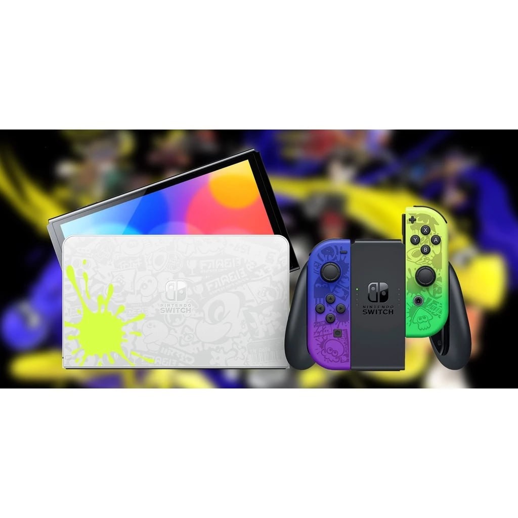 NSW Nintendo Switch Console OLED Splatoon 3 Special Edition