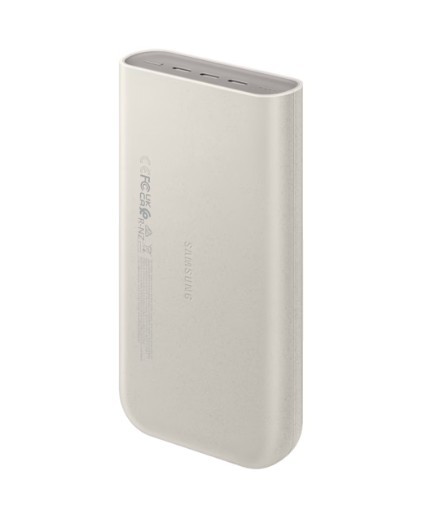 Samsung 45W Super FAST charging 3 x USB-C Port PD 20,000mAh Power Bank Battery Pack - Beige