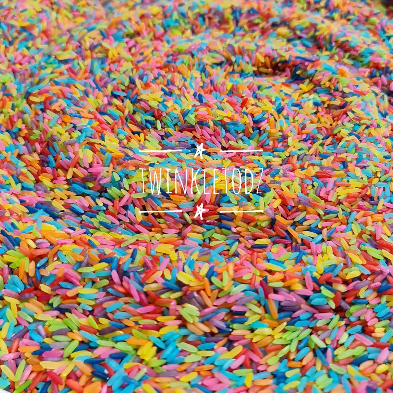 Rainbow Colour Rice for Sensory Play / Customised Party Pack