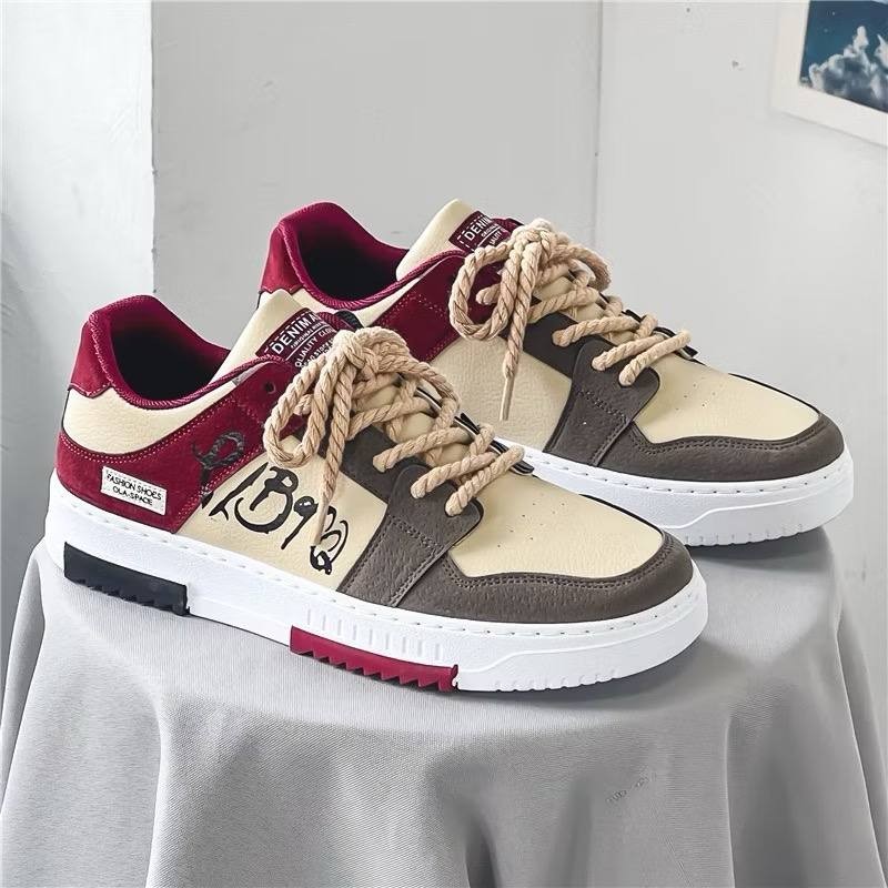 Men's Shoes Thick Bottom Canvas Sneakers Outdoor Non-slip Running Shoes Casual Sneakers