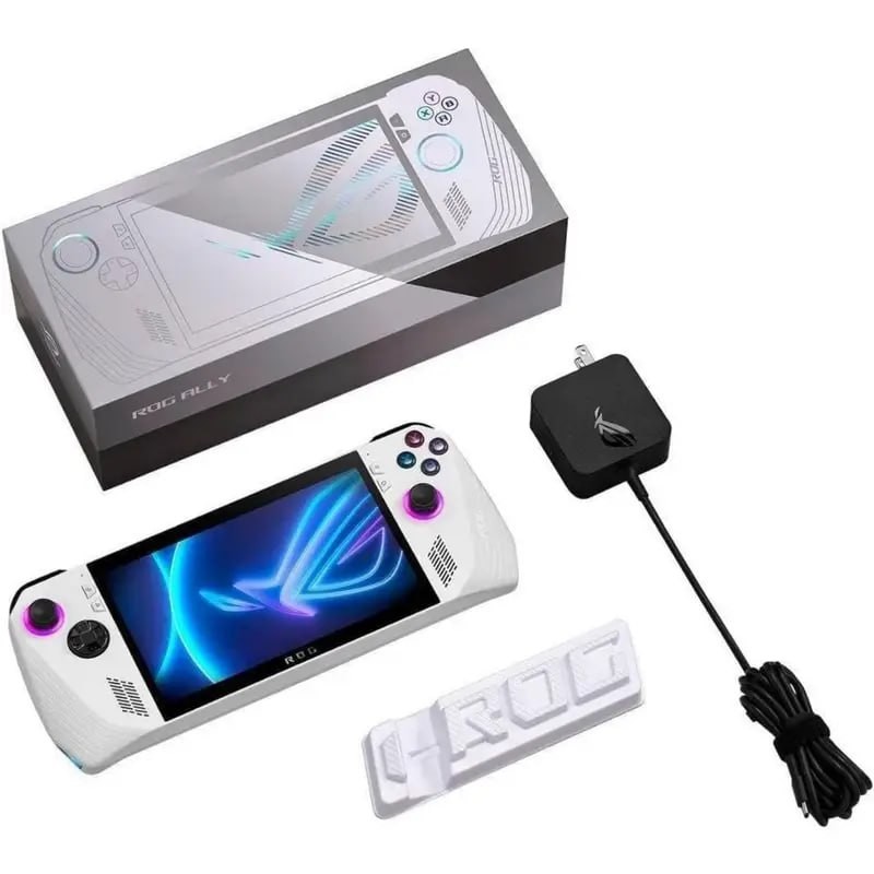 ASUS - ROG Ally 7" 120Hz FHD 1080p Gaming Handheld - AMD Ryzen Z1 Processor - 512GB - White