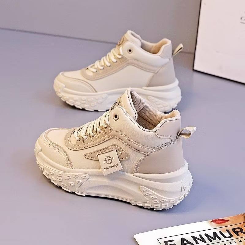 Running Shoes Women's High-Top Shoes Women's Trendy All-Match Daddy Shoes Fashionable Height-Increasing Sneakers Sports Casual Shoes