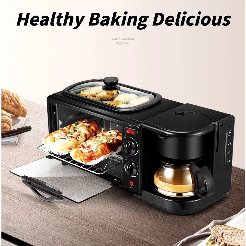 3 IN 1 Multifunctional Breakfast Machine Household Three In One Toaster