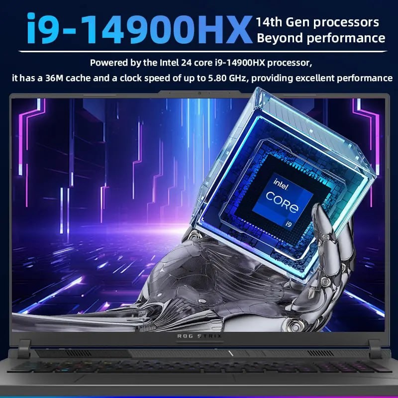 ASUS ROG Strix G18 Gaming Laptop, 18" 240Hz WQXGA Display, Intel core i9-14900HX (24-core), NVIDIA GeForce RTX 4080, 64GB DDR5, 2TB SSD, Backlit Keyboard, Windows 11 Pro