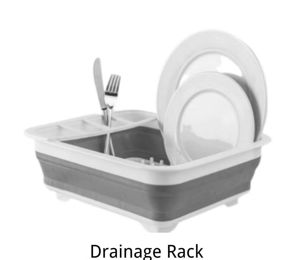 Kitchen Dish Rack Drainage Rack Foldable Storage Kitchen Rack  Foldable Dish Rack Kitchen Drainer Tool Bowl Tableware