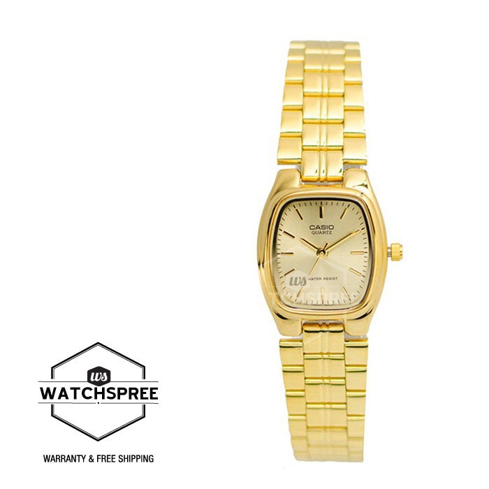 [Watchspree] Casio Women's Gold Stainless Steel Watch LTP1169N-9A