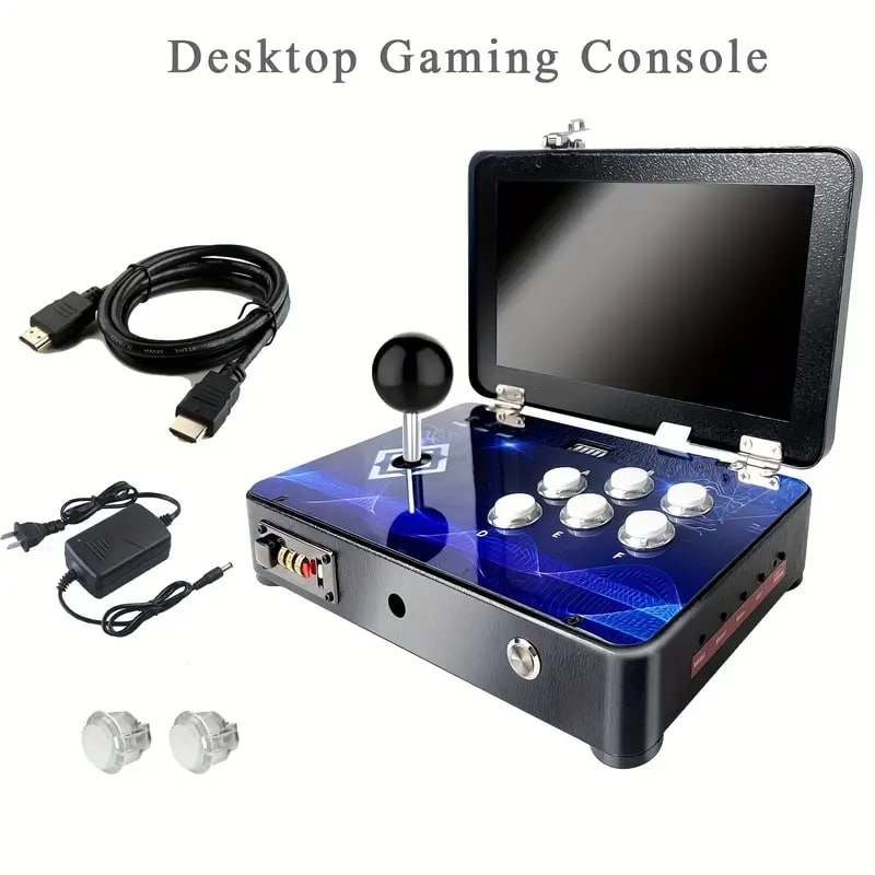 WYGaming Portable Countertop Arcade Game Machine, 10 Inch Screen Retro Video Game Machine, with Search/Hide/Save/Load/Pause Function