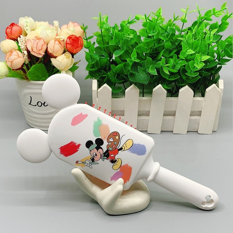 Cute Mickey Comb for Girls Minnie Mouse Hair Brushes Hair Care Baby Girl Care Mickey Hair Comb Disney Toys
