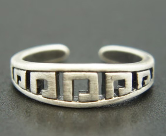 Ancient Silver vintage classy antique style ring suit size 5 6 7 8 9