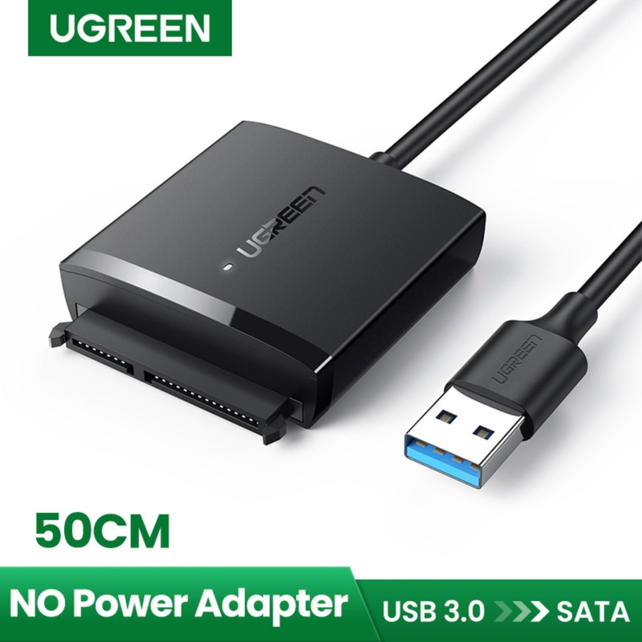 UGREEN SATA to USB 3.0 Adapter Cable with UASP SATA III to USB Converter for PS3/PS4 XBOX 2.5 3.5” Hard Drives Disk HDD and Solid State Drives SSD