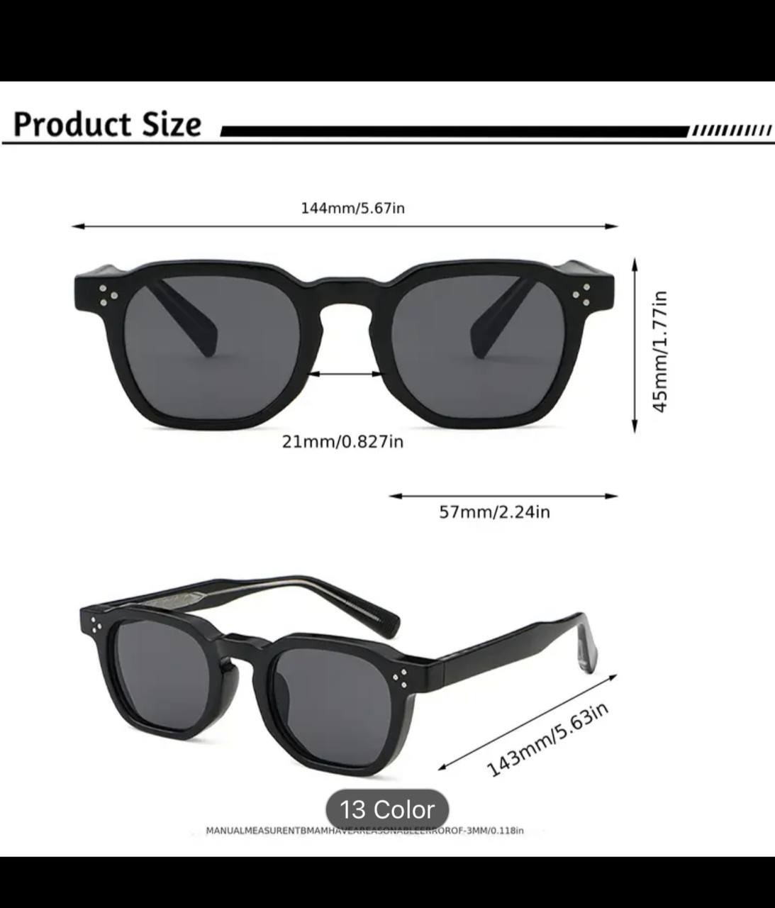 2024 New Retro Glasses with TAC Lenses, Square Large Frame, Colorful Summer Style, Ideal for Men And Women for Outdoor Activities Like Driving, Fishing, Traveling, And Beach Vacations.