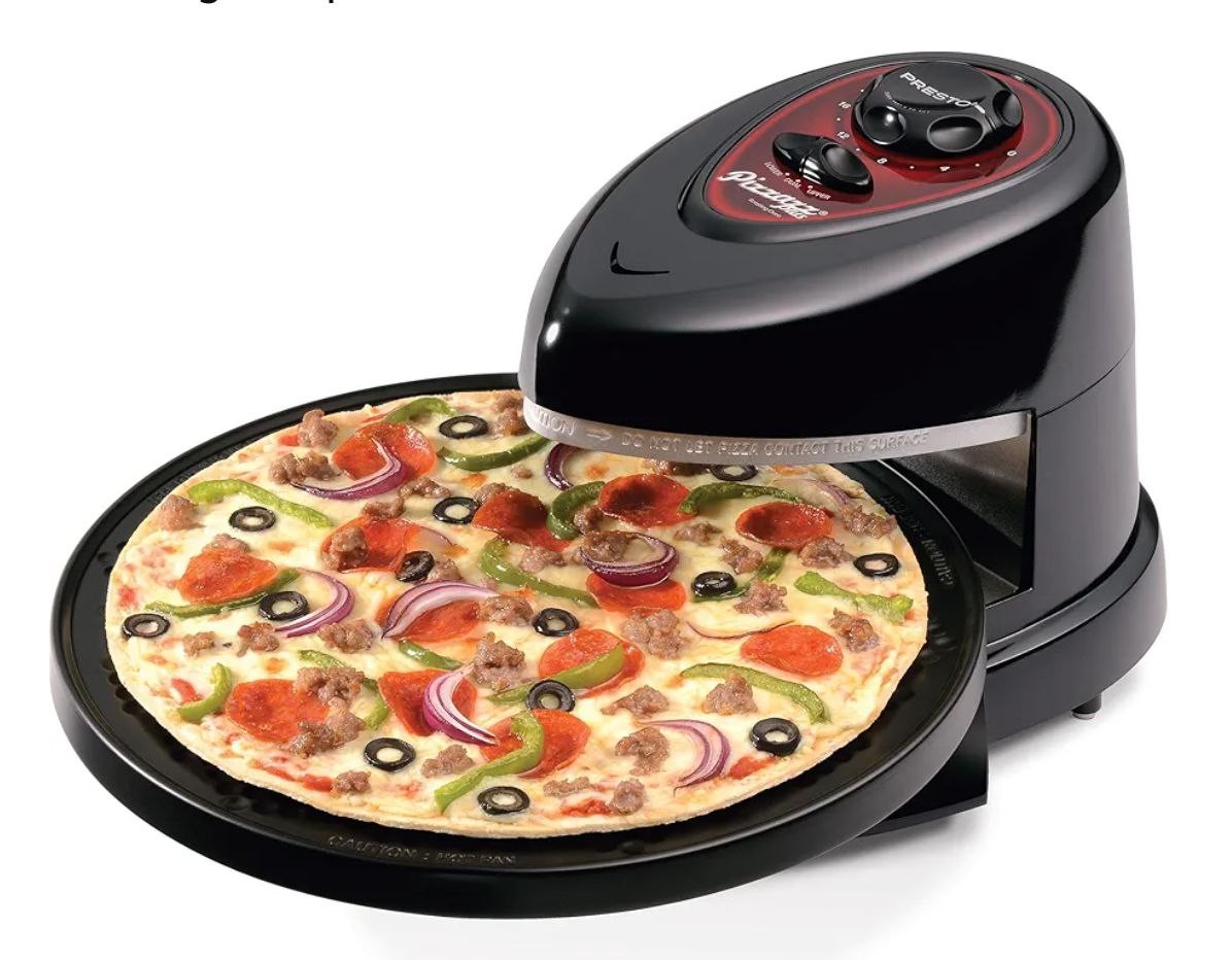 Presto 03430 Pizzazz Plus Rotating Oven, Black