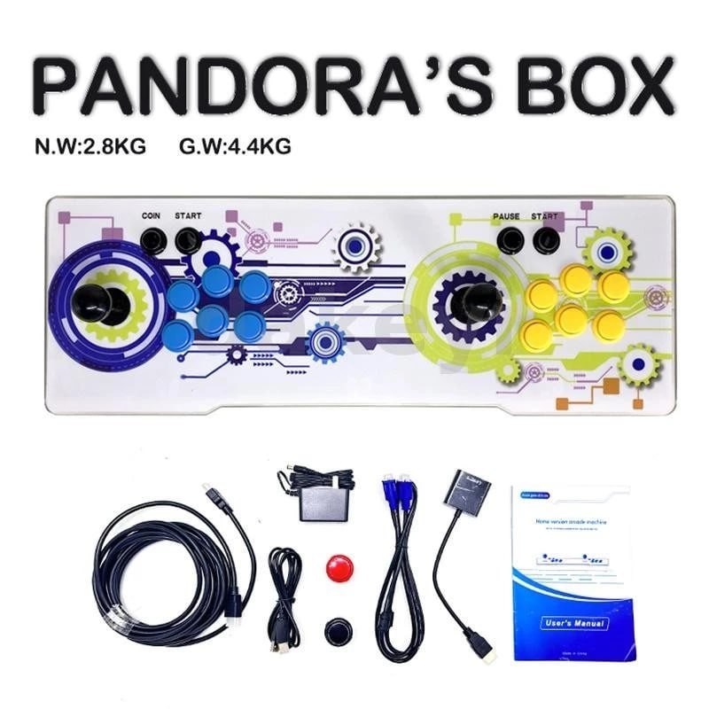 Pandora Box 3D WiFi Retro Game Console Arcade Video Game Machine Built-in 7000 Games 8-button Dual Player Gamer Console with Joystick