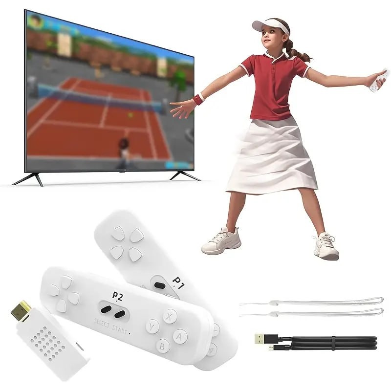 Handheld Game Console, Plug - And - Play TV Video Game Console - with 2 Wireless Controllers And Motion Control
