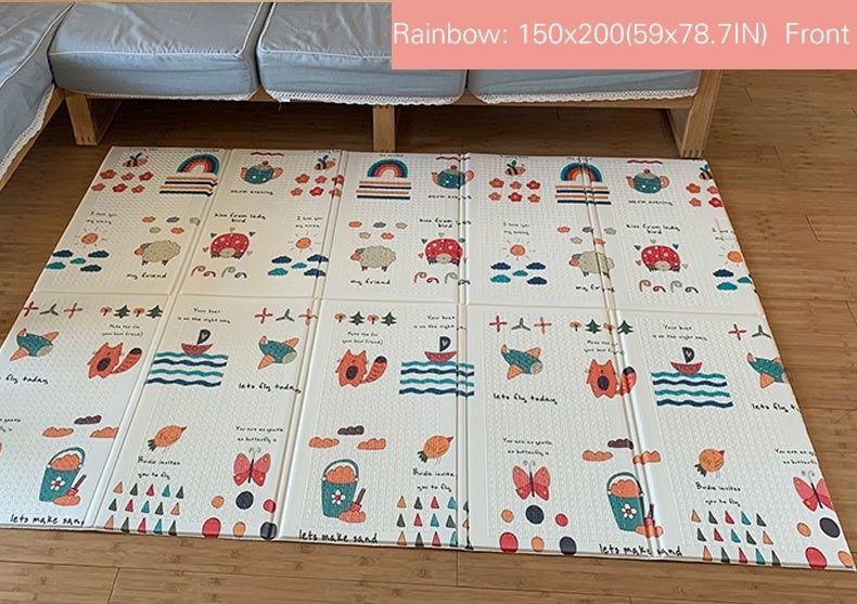 SG Ready Stock 200x180x1.5cm baby crawing mat play mat xpe foam foldable play mat XPE Foldable Baby Toddler Crawling Kids Play Child Mat XPE Non-Toxic Easy Cleaning Waterproof Sg