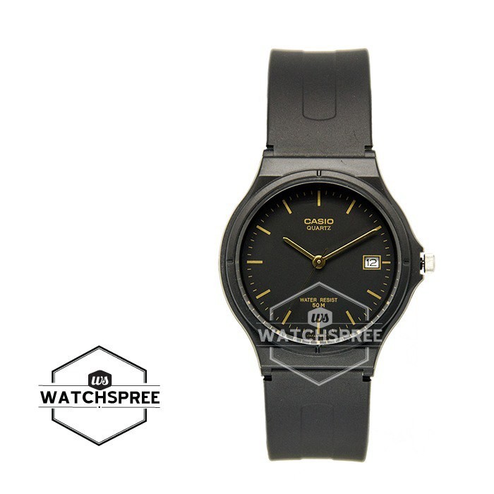 [Watchspree] Casio Classic Analog Black Resin Band Watch MW59-1E MW-59-1E [Kids]