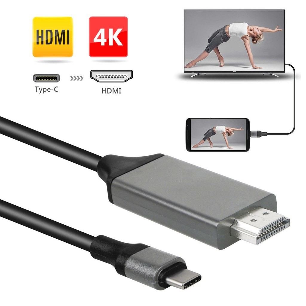 Type C to HDMI Adapter With USB 3.1. USB C to HDMI to connect laptop to monitor, HDTV, Type C, USB-C to HDMI 4K Adapter Samsung Phone to TV Adapter